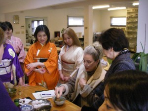 IMGP1657_Ingrid at Tea Ceremony_Feb 09 Doing research for my Japanese Tea Ceremony story